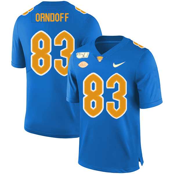 Pittsburgh Panthers 83 Scott Orndoff Blue 150th Anniversary Patch Nike College Football Jersey Dzhi,We sell and wholesale Pittsburgh Panthers 83 Scott Orndoff Blue 150th Anniversary Patch Nike College Football Jersey Dzhi on line form chian!